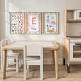 Load image into Gallery viewer, Personalised Alphabet, Initial & Solar System Nursery Prints | Set of 3