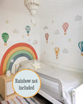 Load image into Gallery viewer, Hot Air Balloon Wall Stickers | Colourful Balloons, Clouds & Stars