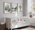 Load image into Gallery viewer, Adventure Awaits, Bear Theme Kids Wall Art | Set of 3 Nursery Prints - RoseRowanDesign - Wall Art