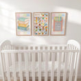 Load image into Gallery viewer, Alphabet Nursery Prints Set - Pastel ABC Art for Kids Playroom Framed or Unframed - RoseRowanDesign -