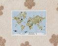 Load image into Gallery viewer, Animal World Map Print – Kids Room, Nursery & Playroom Wall Art - RoseRowanDesign -