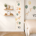 Load image into Gallery viewer, Personalised Children’s Height Chart Wall Sticker - Animal Balloons
