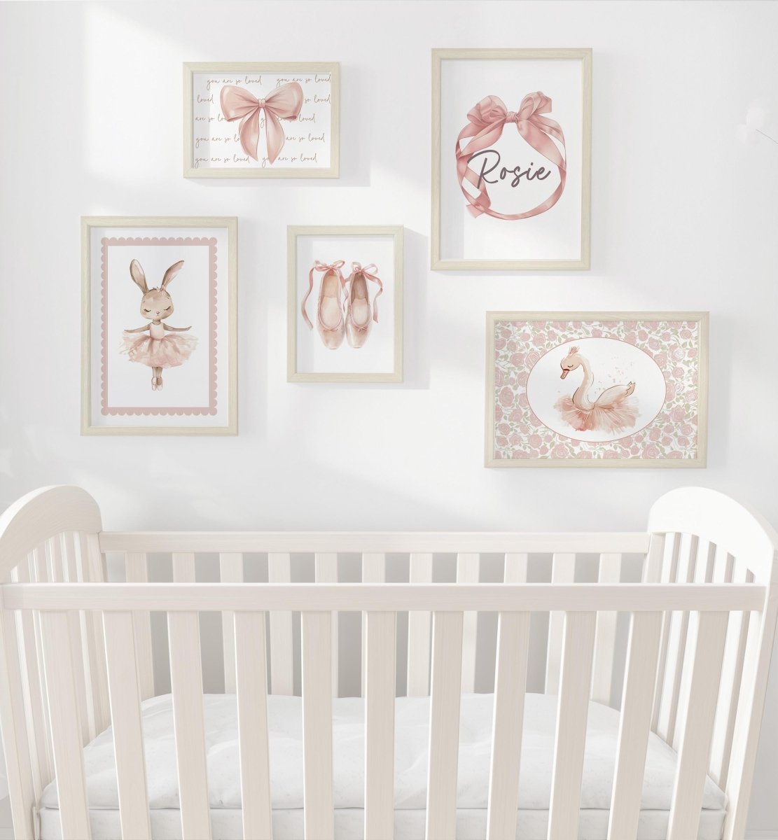 Ballet Nursery Gallery Wall Art – Ballerina Dance Bedroom Decor - RoseRowanDesign - Wall Art