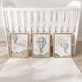 Load image into Gallery viewer, Balloon Adventure Print Set – Personalised Nursery Wall Art - RoseRowanDesign -