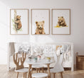Load image into Gallery viewer, Bear Theme Nursery Prints | Set of 3 | Neutral Animal Wall Art for Baby's Bedroom - RoseRowanDesign -