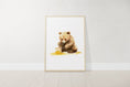Load image into Gallery viewer, Bear Theme Nursery Prints | Set of 3 | Neutral Animal Wall Art for Baby's Bedroom - RoseRowanDesign -