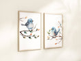 Load image into Gallery viewer, Birds Wall Art | Set of 2 Nursery Prints | Gender Neutral Decor for Baby’s Room - RoseRowanDesign - Wall Art
