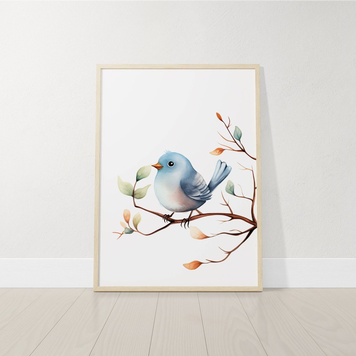 Birds Wall Art | Set of 2 Nursery Prints | Gender Neutral Decor for Baby’s Room - RoseRowanDesign - Wall Art
