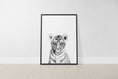 Load image into Gallery viewer, Black and White Safari Animal Prints | Set of 6 Monochrome Nursery Wall Art - RoseRowanDesign - Wall Art