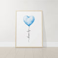 Load image into Gallery viewer, Blue Balloon Nursery Wall Art | Set of 3 | Boys Bedroom & Playroom Decor - RoseRowanDesign -