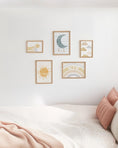 Load image into Gallery viewer, Boho Celestial Nursery Gallery Wall Art – Moon, Sun & Star Prints - RoseRowanDesign - Wall Art