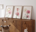 Load image into Gallery viewer, Boho Fairy Nursery Prints | Set of 3 | Pink Dandelion Wall Art for Girls' Bedroom - RoseRowanDesign -