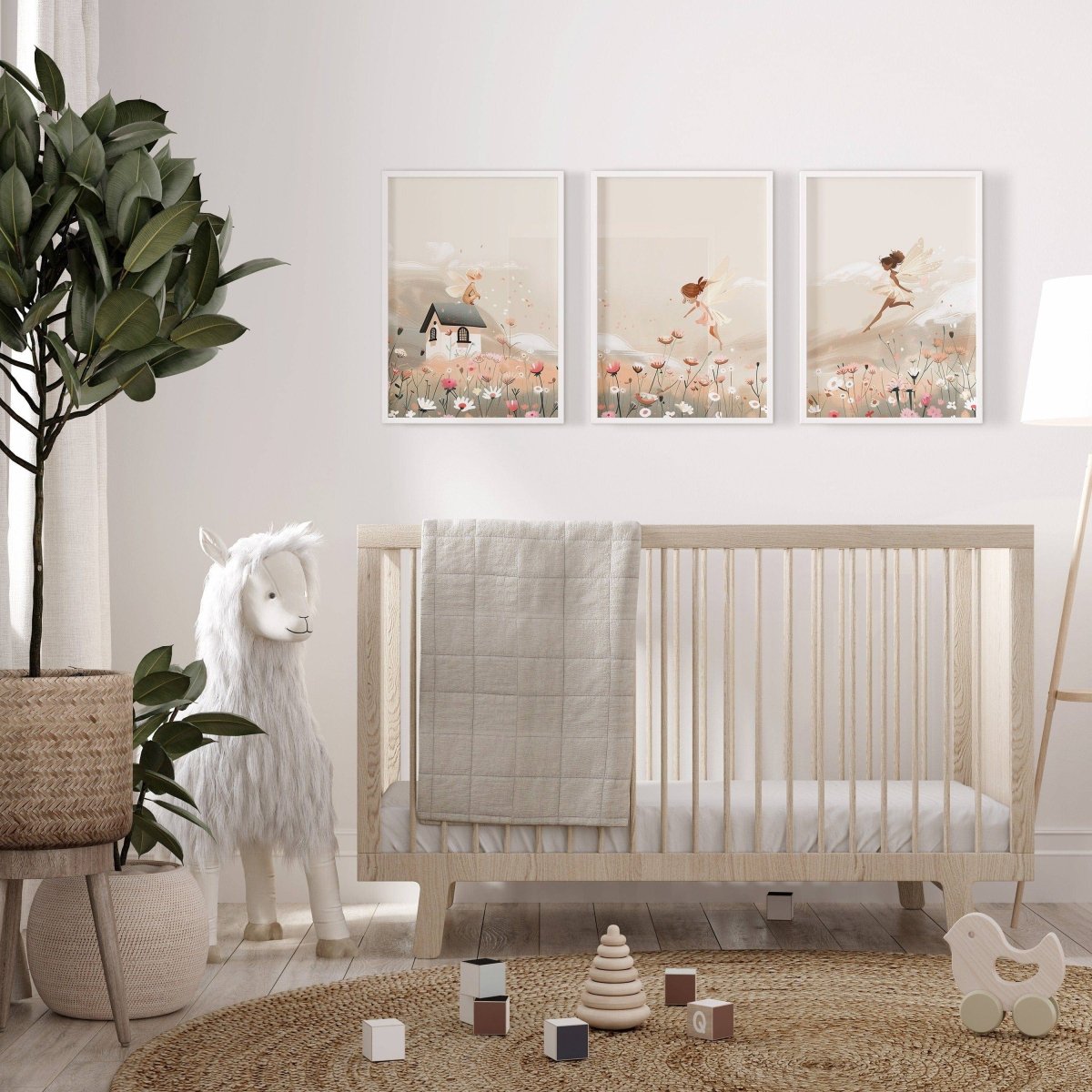 Boho Fairy Nursery Prints | Set of 3 | Whimsical Wall Art for Princess Bedroom - RoseRowanDesign -