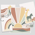 Load image into Gallery viewer, Boho Safari Nursery Gallery Wall Art – Earthy Animal Prints - RoseRowanDesign - Wall Art