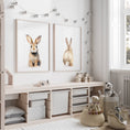 Load image into Gallery viewer, Bunny Prints for Nursery | Set of 2 Rabbit Wall Art Prints | Neutral Nursery Decor - RoseRowanDesign - Wall Art