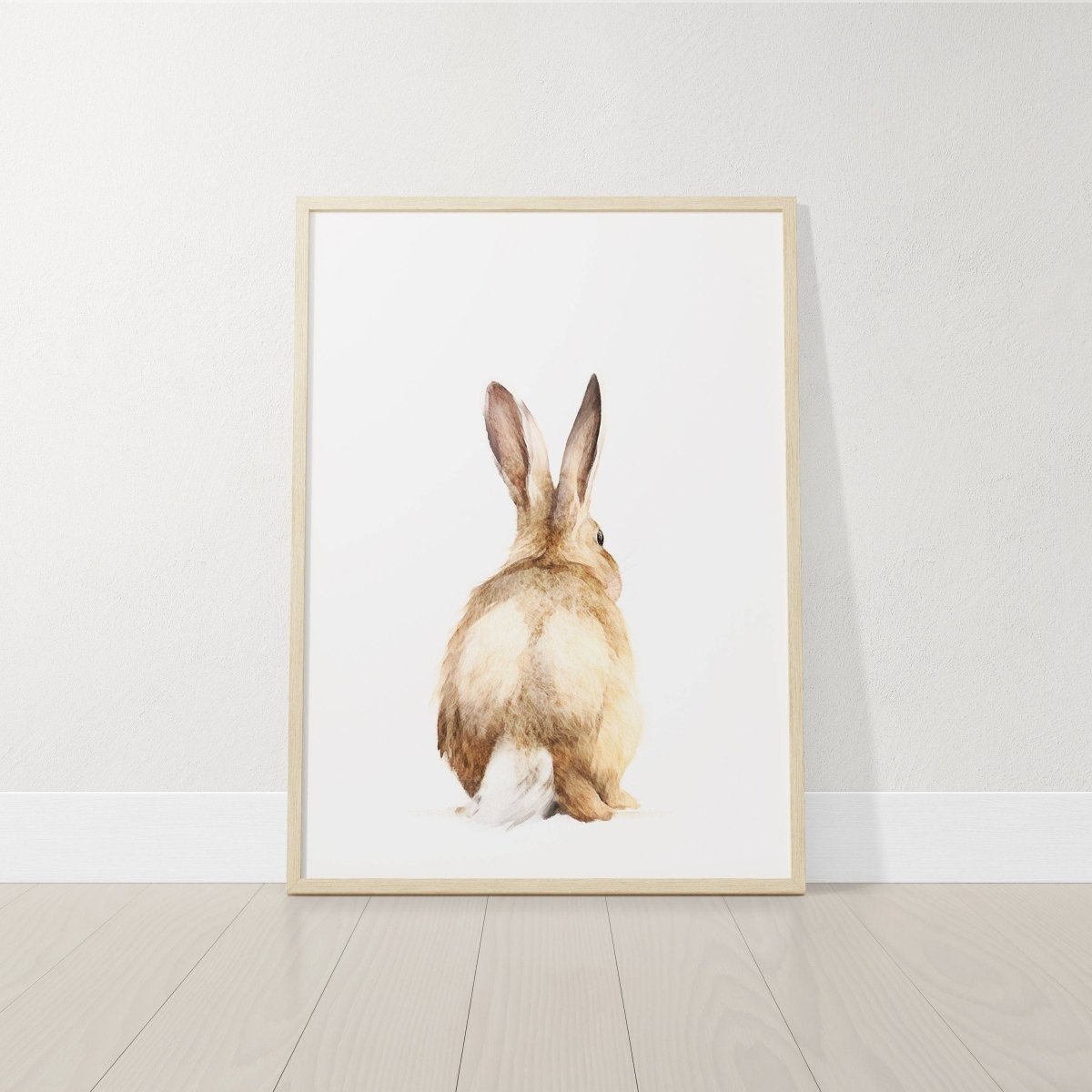 Bunny Prints for Nursery | Set of 2 Rabbit Wall Art Prints | Neutral Nursery Decor - RoseRowanDesign - Wall Art