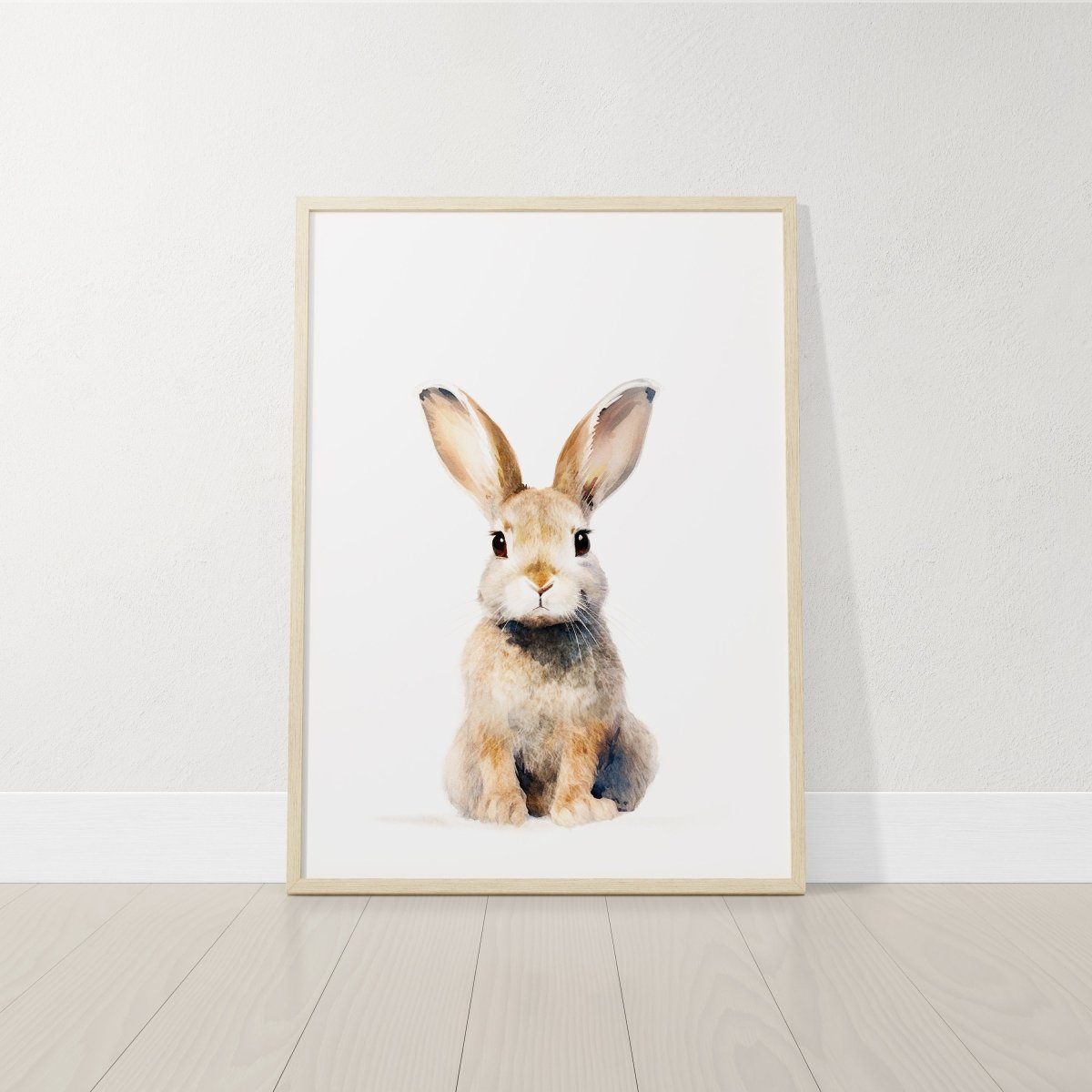 Bunny Prints for Nursery | Set of 2 Rabbit Wall Art Prints | Neutral Nursery Decor - RoseRowanDesign - Wall Art