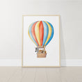Load image into Gallery viewer, Dream Big Safari Animals, Rainbow and Hot Air Balloon | Rainbow | Set of 3 Nursery Prints - RoseRowanDesign -