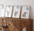 Load image into Gallery viewer, Elephant Nursery Prints | Set of 3 | Blue Balloon Wall Art for Baby Boy's Bedroom - RoseRowanDesign -