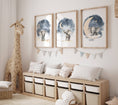 Load image into Gallery viewer, Elephant Nursery Prints | Set of 3 Wall Art for Boys & Girls | Boho Decor | Gender Neutral - RoseRowanDesign - Wall Art