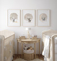 Load image into Gallery viewer, Elephant Theme Kids Wall Art | Beige | Set of 3 Nursery Prints - RoseRowanDesign - Wall Art