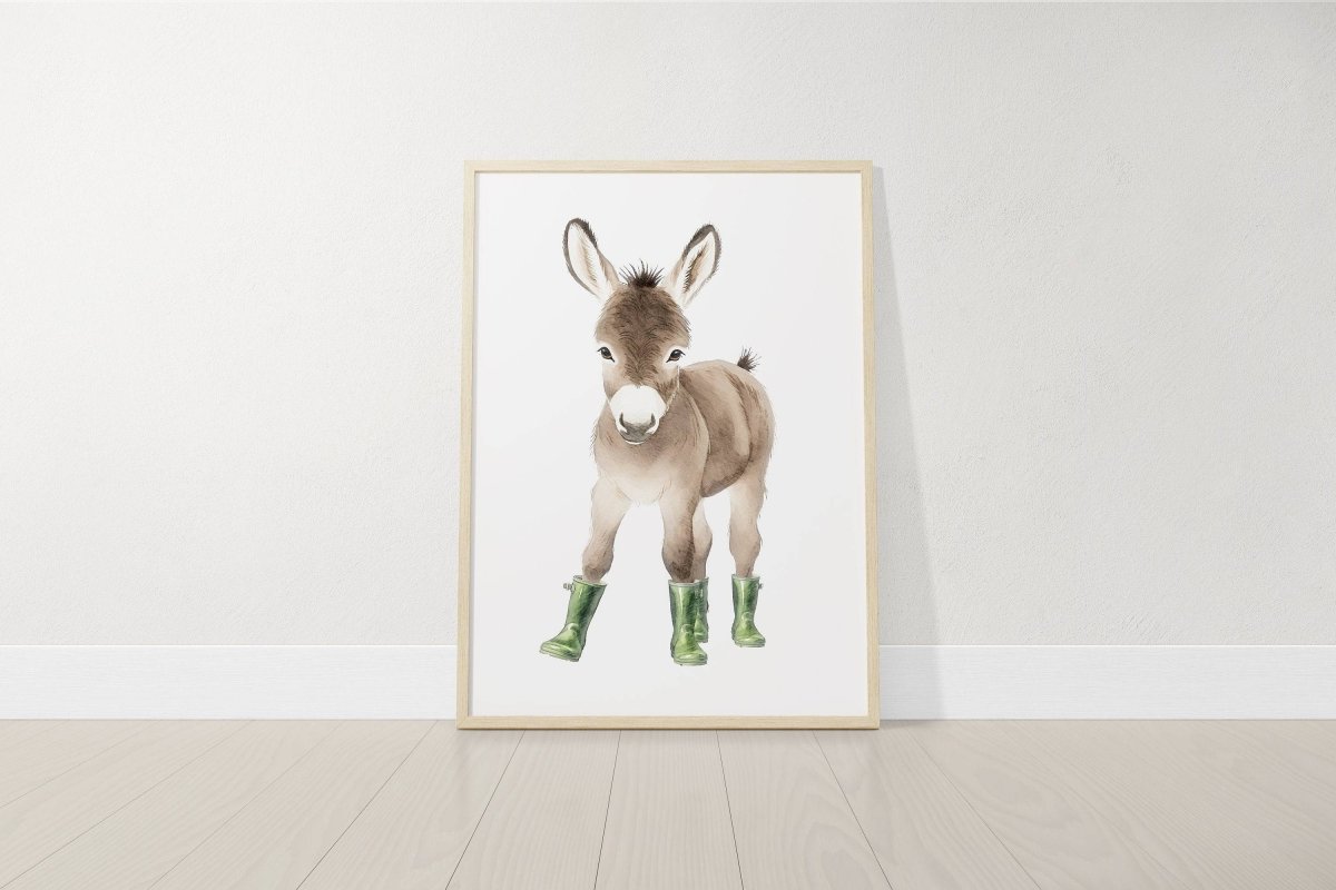 Farm Animal Nursery Prints | Set of 3 Farm Theme Wall Art for Babies Room & Playroom - RoseRowanDesign - Wall Art