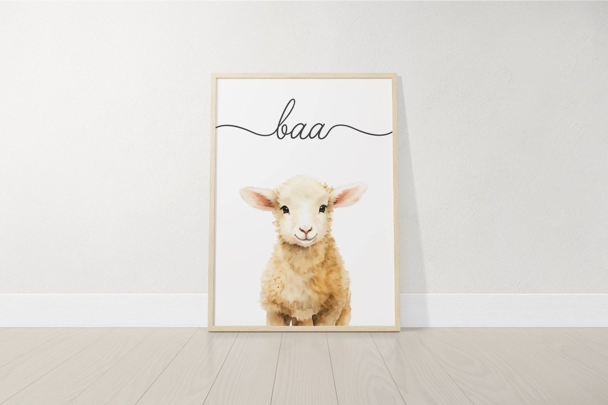 Farm Animal Nursery Prints | Set of 3 Farm Theme Wall Art for Boys & Girls - RoseRowanDesign - Wall ArtPoster