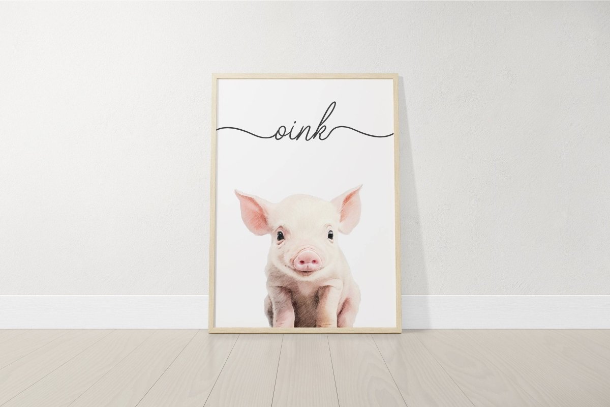 Farm Animal Nursery Prints | Set of 3 Farm Theme Wall Art for Boys & Girls - RoseRowanDesign - Wall ArtPoster