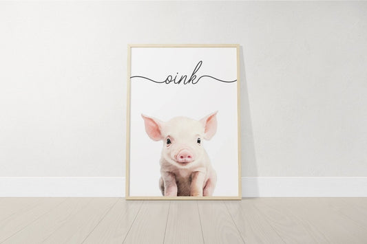 Farm Animal Nursery Prints | Set of 3 Farm Theme Wall Art for Boys & Girls - RoseRowanDesign - Wall ArtPoster