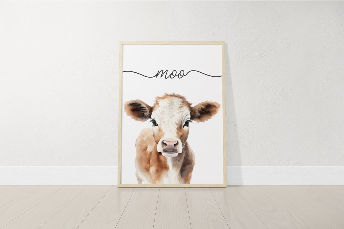 Farm Animal Nursery Prints | Set of 6 Wall Art with Quotes for Baby Room | Neutral Decor - RoseRowanDesign - Wall Art