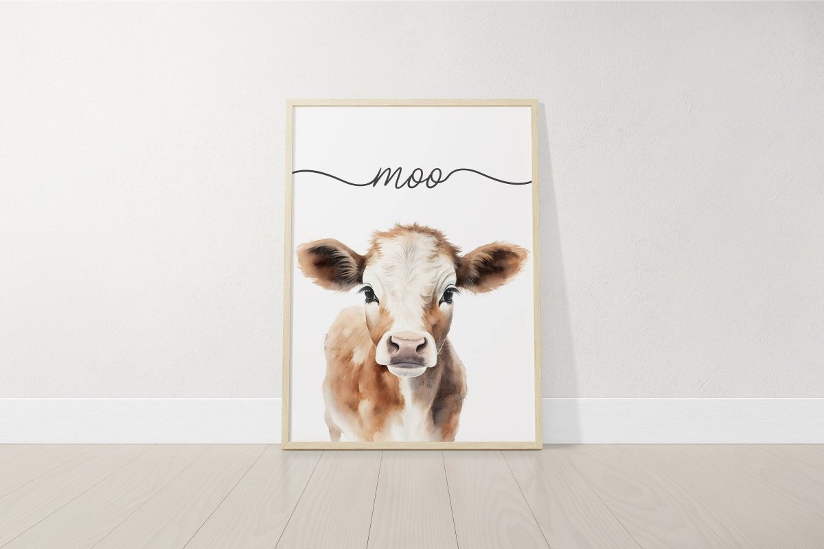 Farm Animal Nursery Prints | Set of 6 Wall Art with Quotes for Baby Room | Neutral Decor - RoseRowanDesign - Wall Art