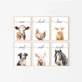 Load image into Gallery viewer, Farm Animal Nursery Prints | Set of 6 Wall Art with Quotes for Baby Room | Neutral Decor - RoseRowanDesign - Wall Art