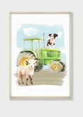 Load image into Gallery viewer, Farm Animal Nursery Wall Art | Set of 3 Farm Prints | Barnyard Theme Decor for Boys Room - RoseRowanDesign - Wall Art