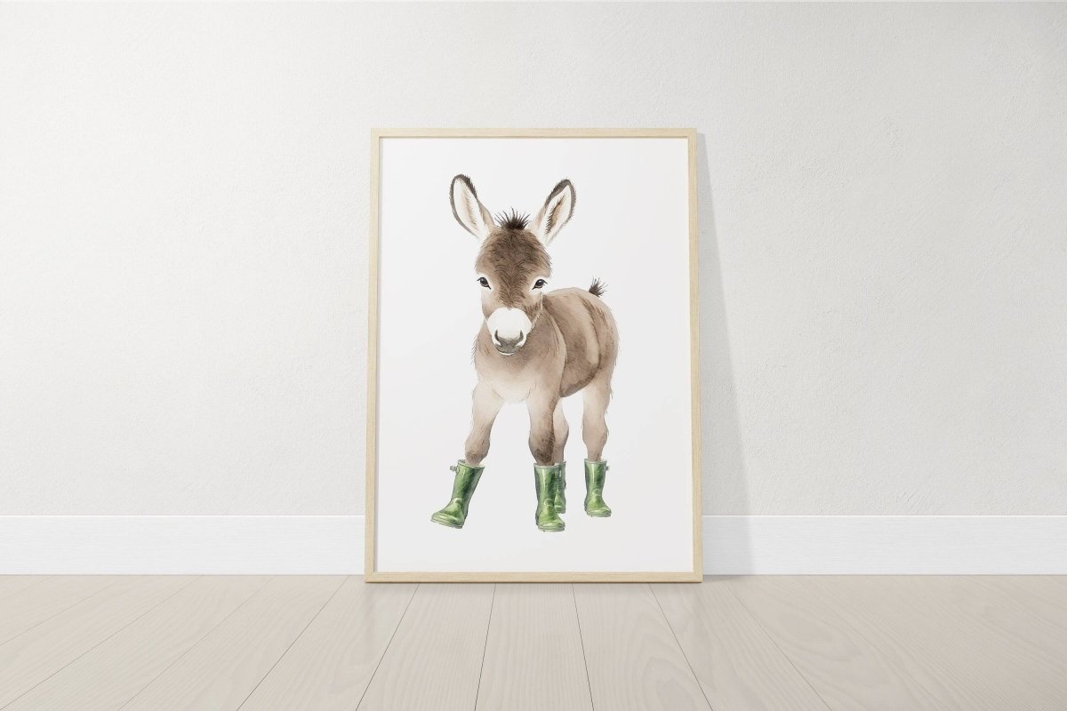 Farm Animal Prints for Nursery | Set of 6 Wall Art Prints for Baby Room | Barnyard Decor - RoseRowanDesign - Wall Art