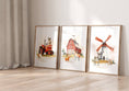 Load image into Gallery viewer, Farm Nursery Prints | Set of 3 | Tractor & Red Barn Wall Art for Baby Boys' Room - RoseRowanDesign -