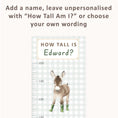 Load image into Gallery viewer, Personalised Children’s Height Chart Wall Sticker - Farm