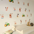 Load image into Gallery viewer, Farm theme fabric wall stickers for a nursery or playroom
