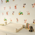 Load image into Gallery viewer, Farm animal and tractor fabric wall sticker designs