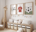 Load image into Gallery viewer, Football Personalised Set of 3 Wall Prints | Choice of Colours - RoseRowanDesign - Wall Art
