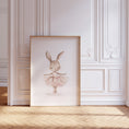 Load image into Gallery viewer, Girls Ballet Nursery Prints | Set of 3 | Bunny, Swan & Teddy in Pink Tutus for Girls' Bedroom - RoseRowanDesign -