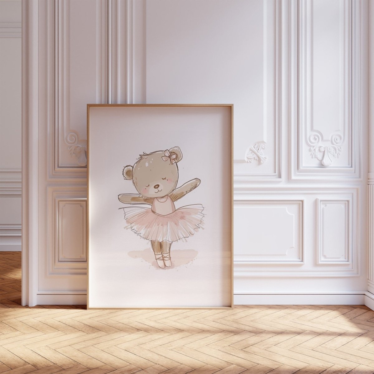 Girls Ballet Nursery Prints | Set of 6 | Pink Ballerina Wall Art for Kids' Room or Nursery - RoseRowanDesign -