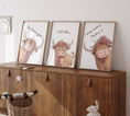 Load image into Gallery viewer, Highland Cow Nursery Prints | Set of 3 | Gender Neutral Wall Art for Baby's Room - RoseRowanDesign - Wall Art