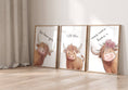 Load image into Gallery viewer, Highland Cow Nursery Prints | Set of 3 | Gender Neutral Wall Art for Baby's Room - RoseRowanDesign - Wall Art