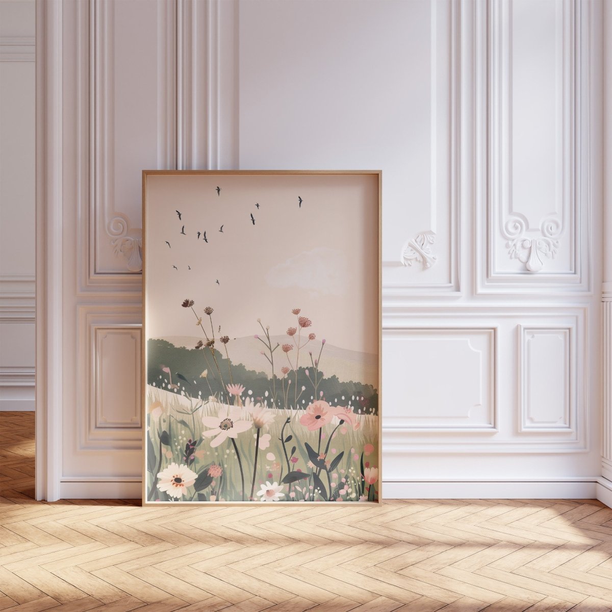 Horse Nursery Prints | Set of 3 | Pony Bedroom Wall Art for Girls, Beige Boho Playroom Decor - RoseRowanDesign -