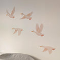 Load image into Gallery viewer, Flying Goose Wall Stickers, Neutral Nursery Wall Decals, Goose Wall Art, Farm Nursery Decor, Baby Room Stickers