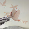 Load image into Gallery viewer, Flying Goose Wall Stickers, Neutral Nursery Wall Decals, Goose Wall Art, Farm Nursery Decor, Baby Room Stickers