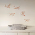 Load image into Gallery viewer, Flying Goose Wall Stickers, Neutral Nursery Wall Decals, Goose Wall Art, Farm Nursery Decor, Baby Room Stickers