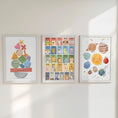 Load image into Gallery viewer, Nursery Learning Prints: Alphabet Animals, Solar System, Shapes (Set of 3) | Framed or Unframed