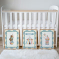 Load image into Gallery viewer, Personalised Circus Nursery Prints, Baby Name Print, Elephant Bear Big Top Tent, Kids Bedroom or Playroom Decor - Optional Frames