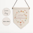 Load image into Gallery viewer, Little Wildflower Pennant Wall Flag | Boho Nursery Decor for Girls - RoseRowanDesign - Wall Art